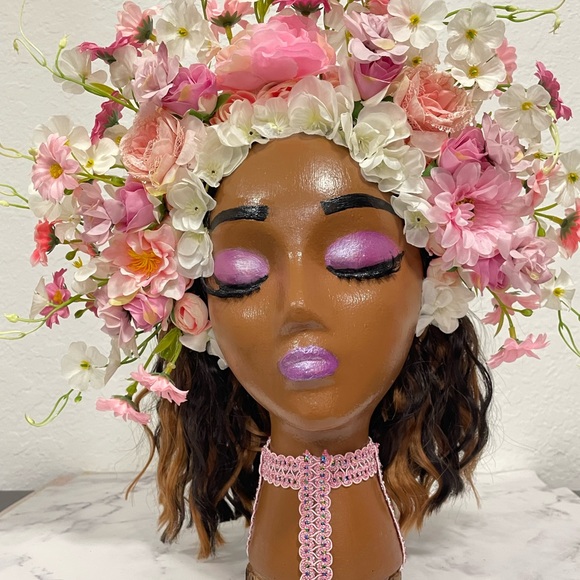 Handmade Afrocentric Spring 3D Centerpiece “Springtime” - Picture 3 of 3